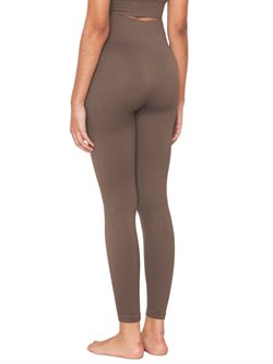 Seamless brune rib leggings fra Moonchild